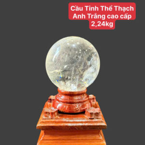 Cầu Tinh Thể Thạch Anh Trắng cao cấp 2,24kg