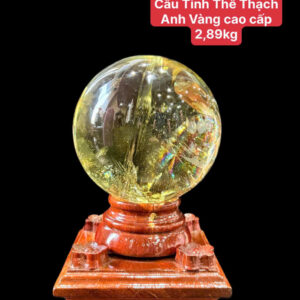 Cầu Tinh Thể Thạch Anh Vàng cao cấp 2,89kg