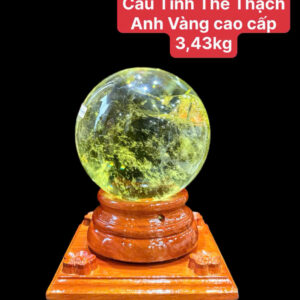 Cầu Tinh Thể Thạch Anh Vàng cao cấp 3,43kg